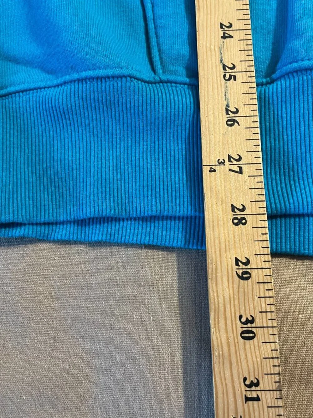 North Face Men's Hoodie Size L Blue Logo Oversized Gorpcore Outdoors Hiking